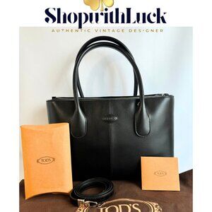 TOD’s Di Bag in Leather Small Tod's Di Bag (Black)